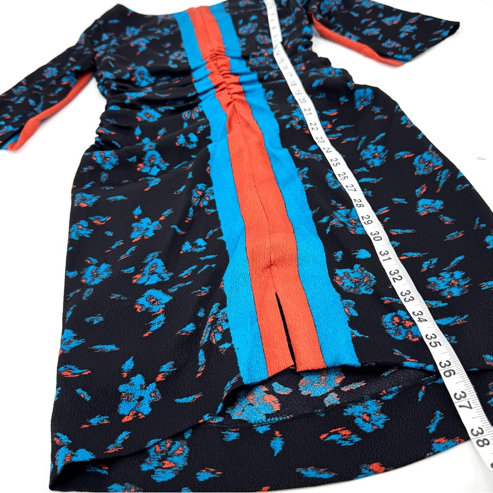Tracy Reese Posey Silk Crepe Boatneck Bodycon Midi Dress - Picture 6 of 10